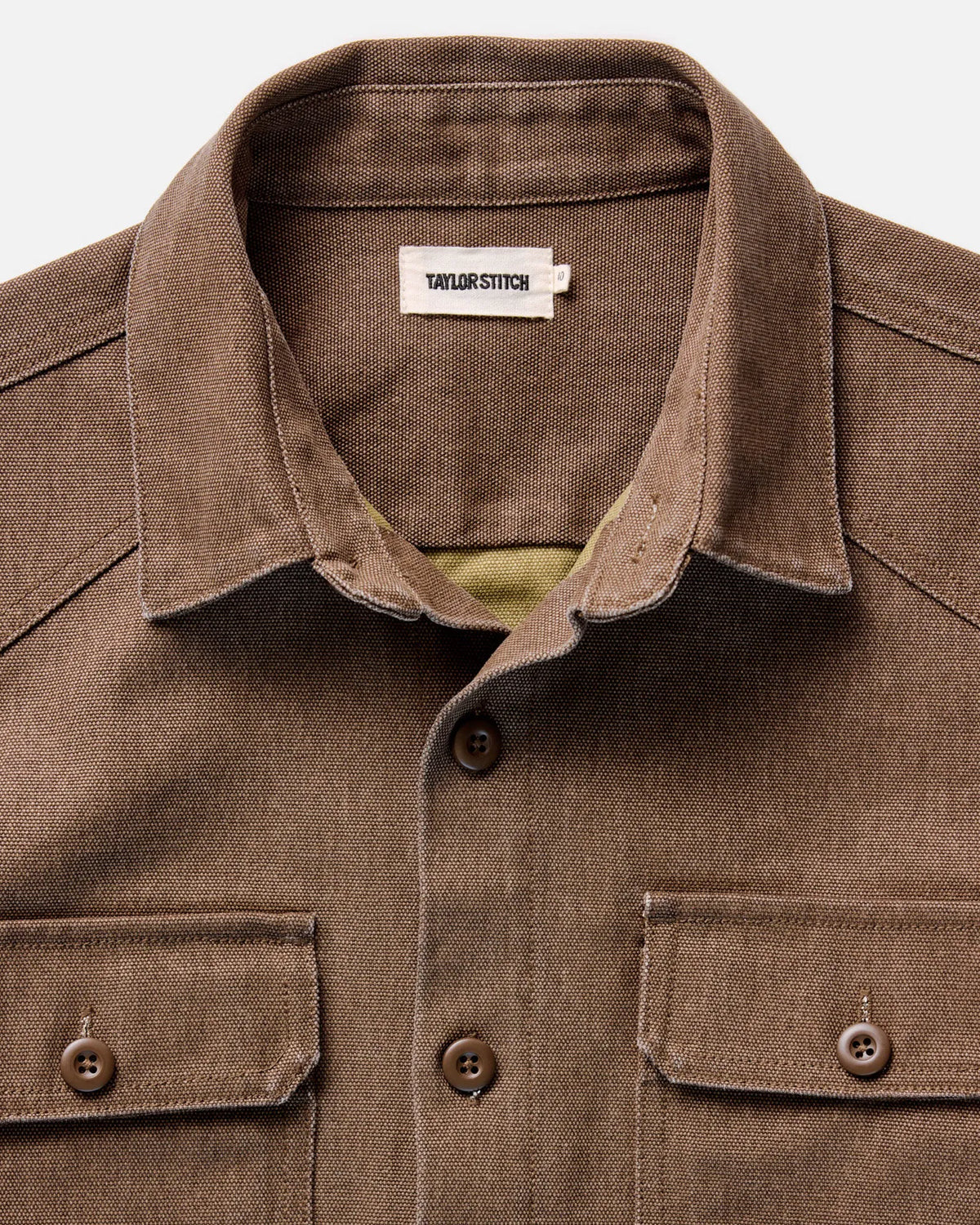The Shop Shirt in Aged Penny Chipped Canvas
