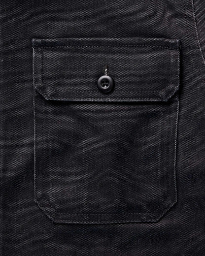 The Shop Shirt in Coal Chipped Canvas