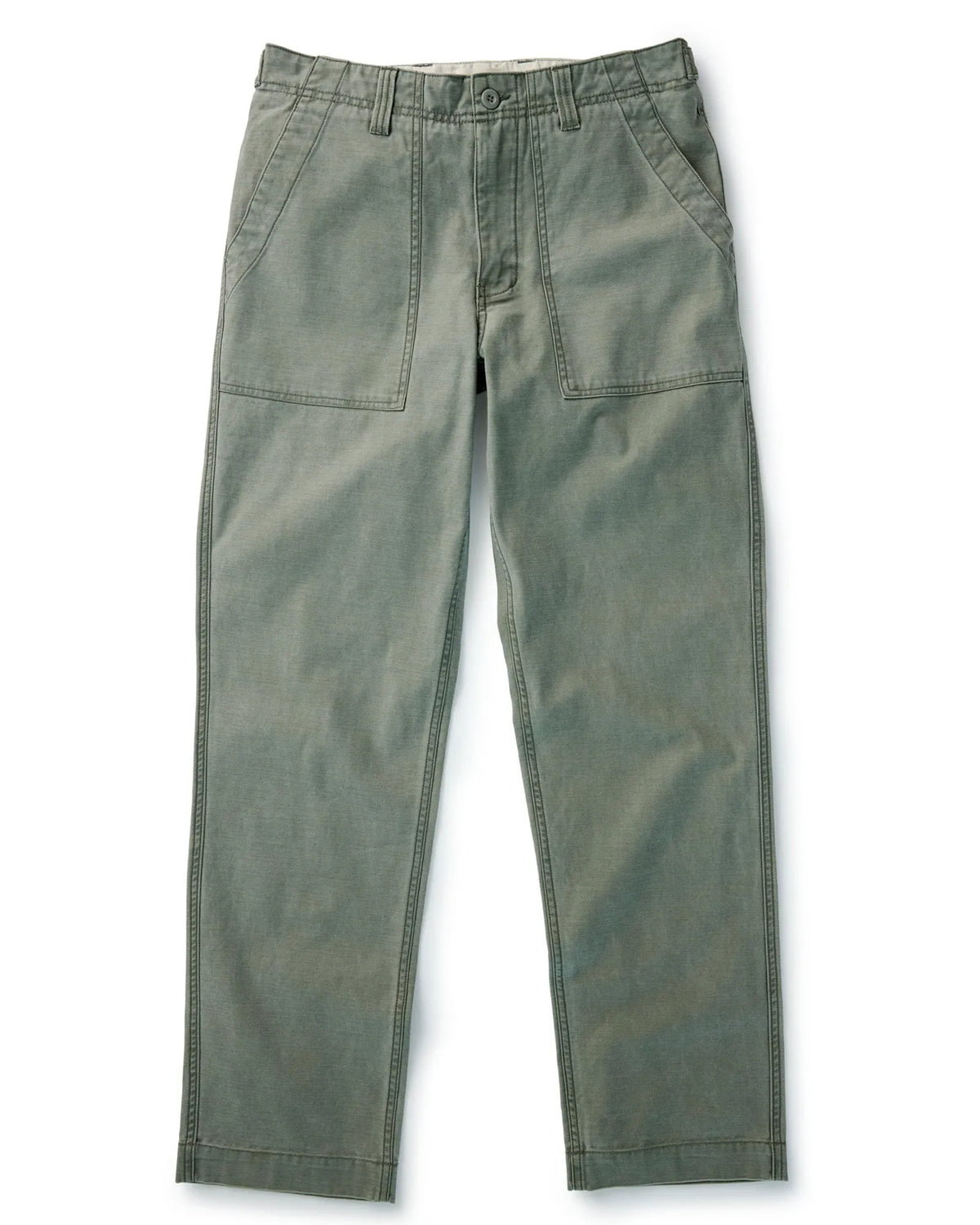 The Surplus Pant in Field Olive Reverse Sateen