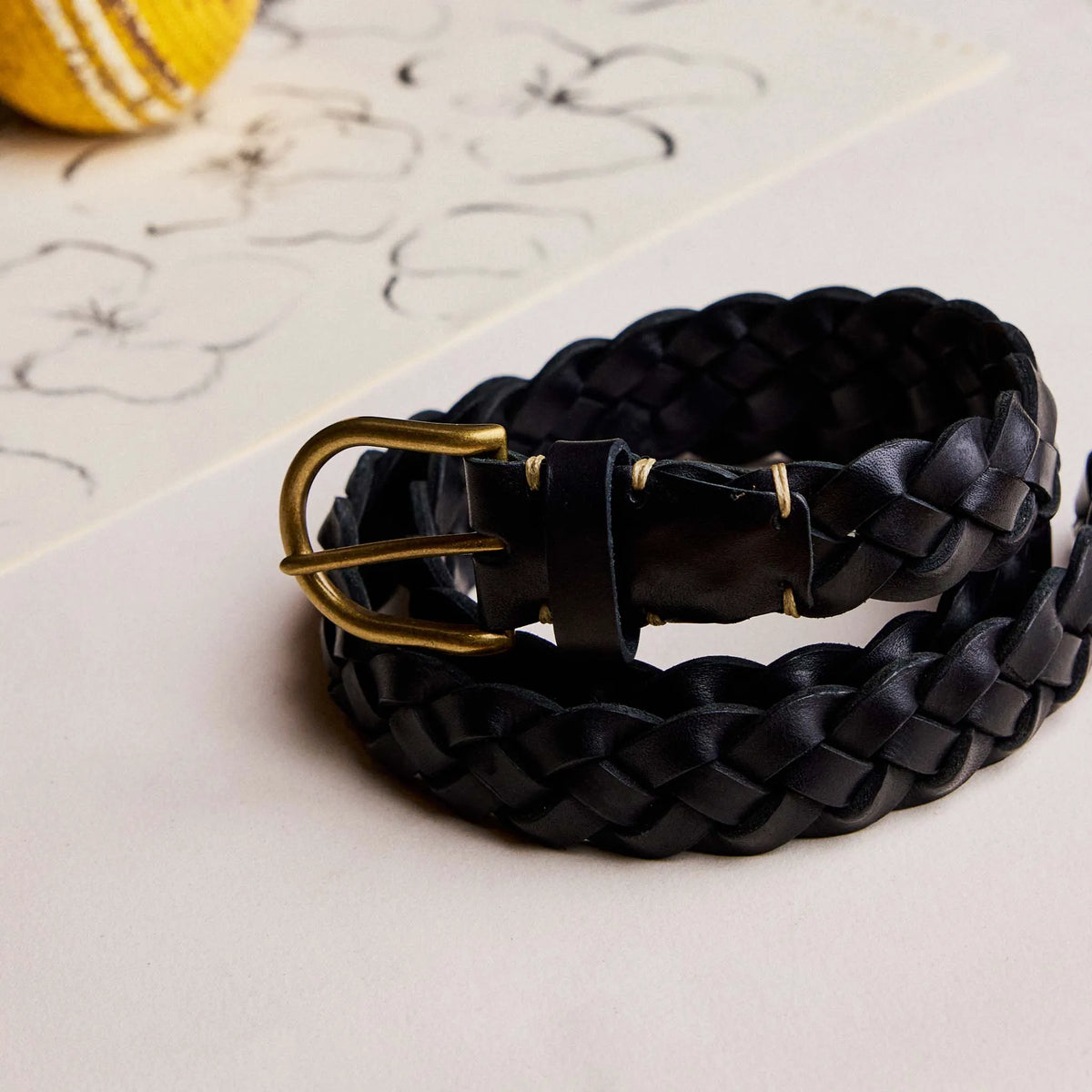 The Braided Belt in Black