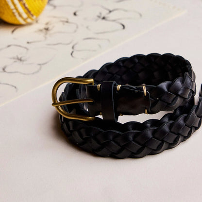 The Braided Belt in Black