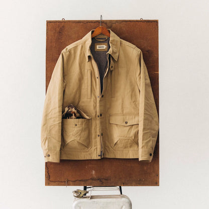 The Pathfinder Jacket in Khaki Dry Wax