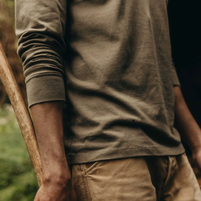 The Organic Cotton Henley in Sage