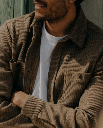 The Utility Shirt in Cypress Sashiko