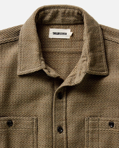 The Utility Shirt in Cypress Sashiko