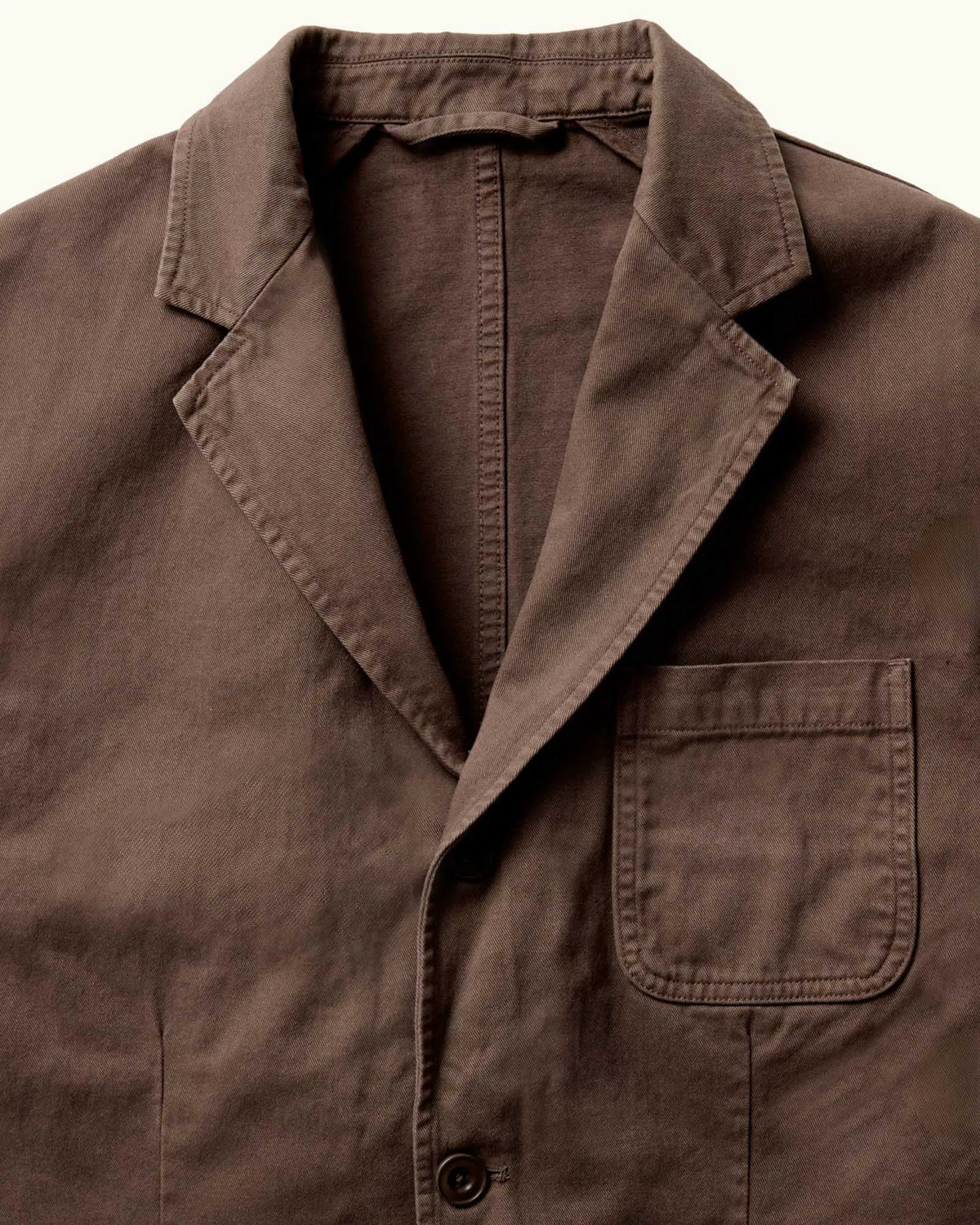 The Foundation Sportcoat in Organic Espresso Twill