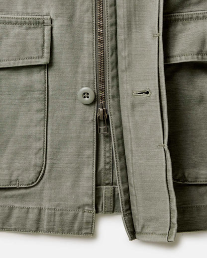The Surplus Jacket in Field Olive Reverse Sateen
