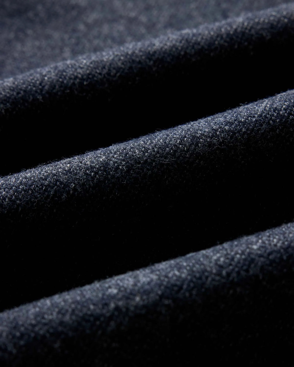 The Evans Crew in Navy Birdseye Wool