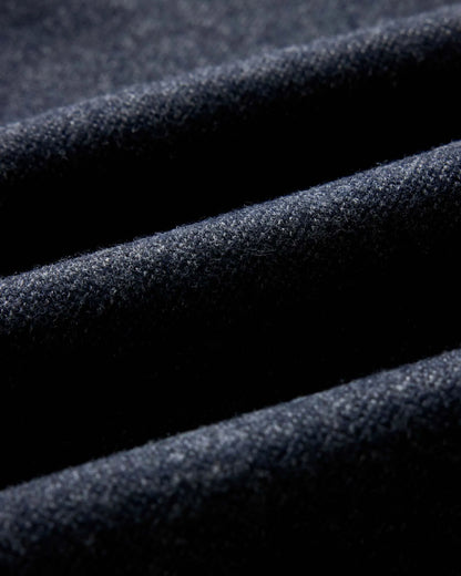 The Evans Crew in Navy Birdseye Wool