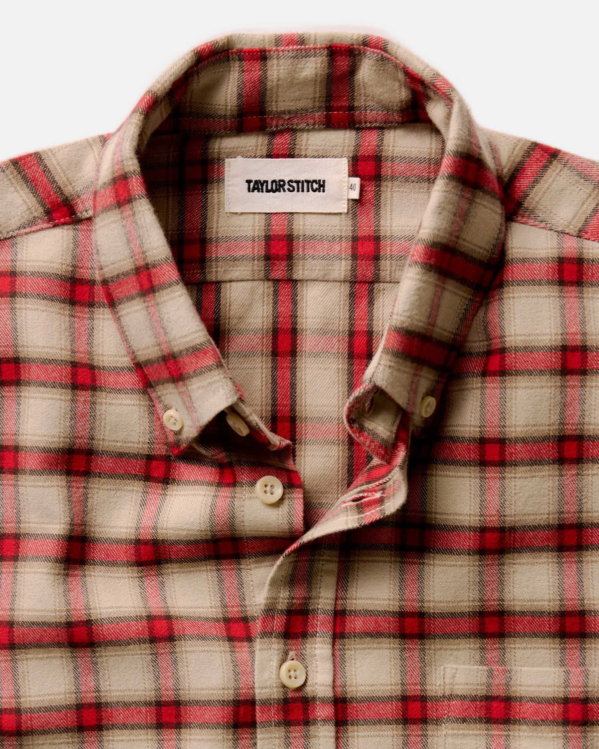 The Jack in Cardinal Plaid Flannel