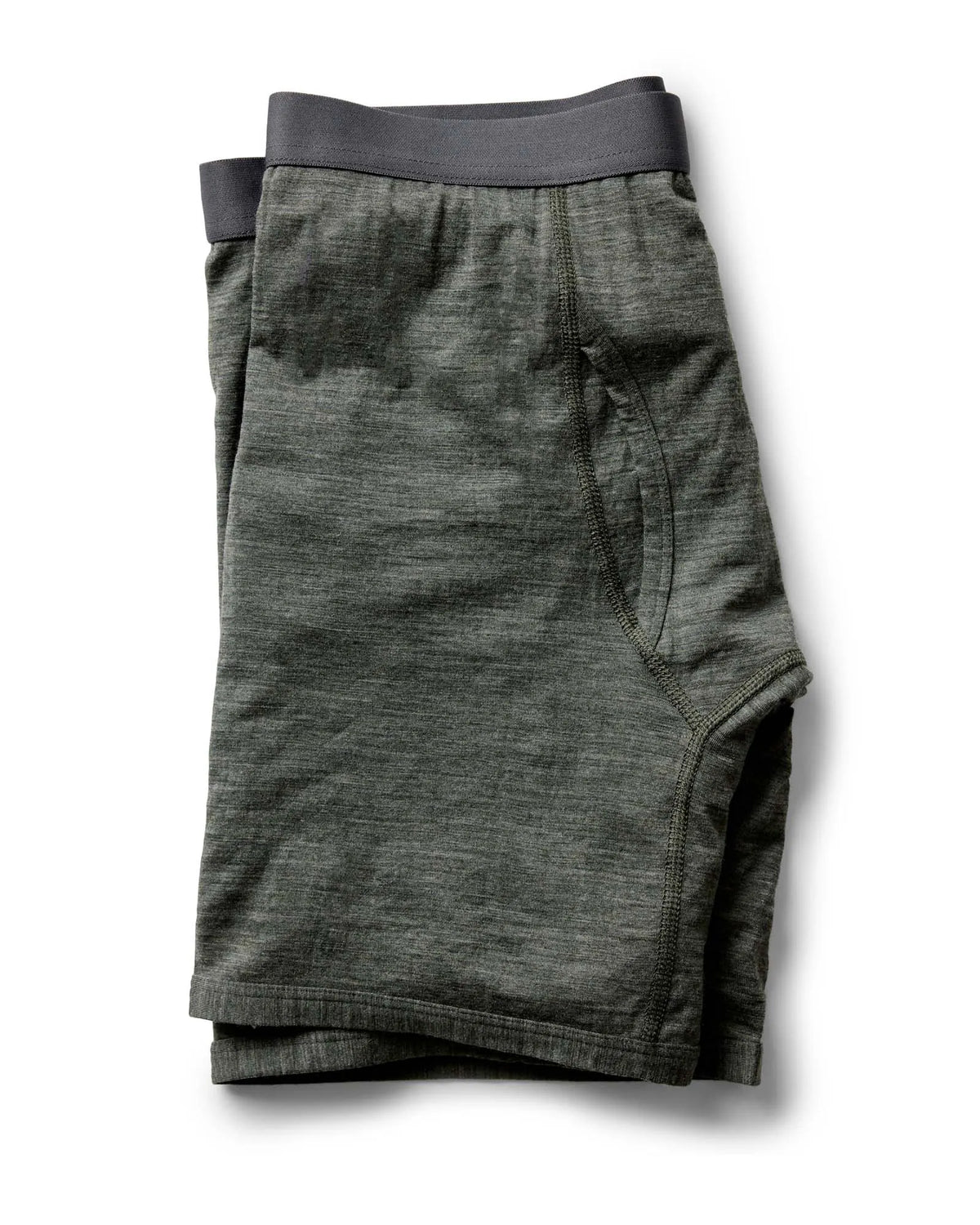 The Merino Boxer in Heather Army