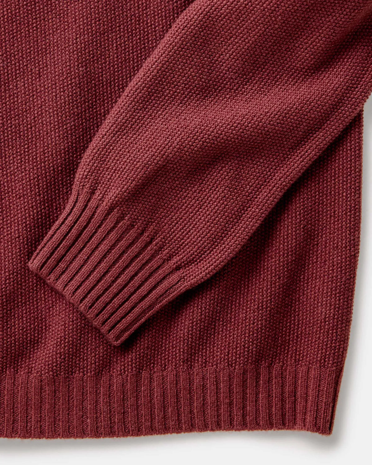 The Newton Sweater Polo in Dried Cherry Merino