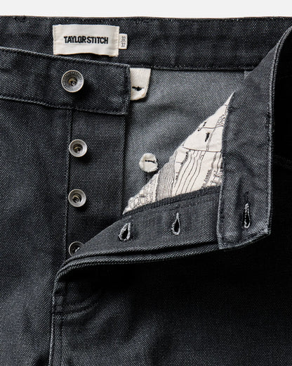 The Chore Pant in Coal Chipped Canvas