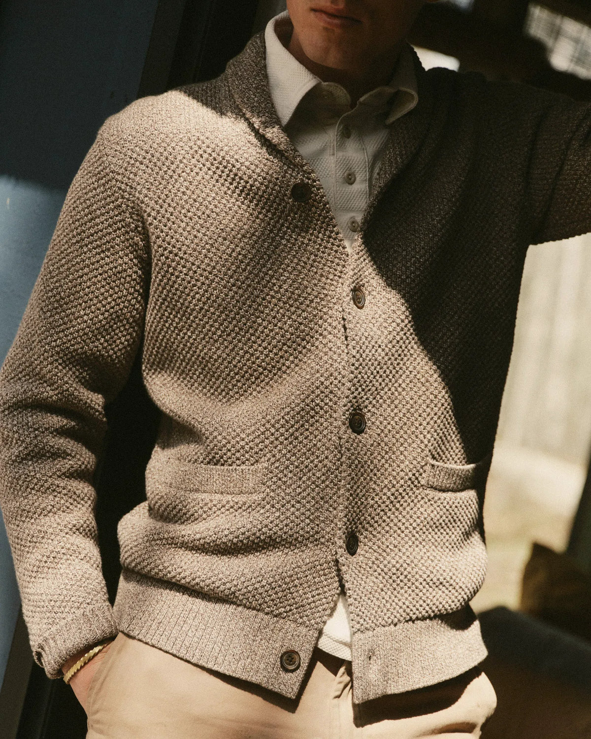The Crawford Sweater in Coffee Twist