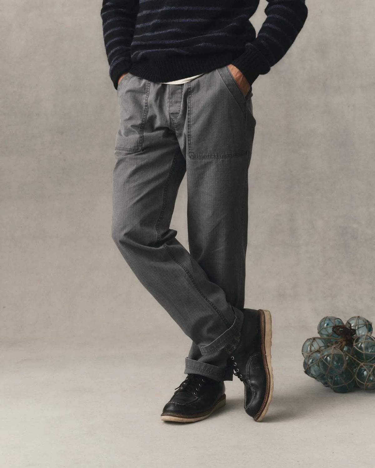 The Breakwater Pant in Dark Grey Ripstop