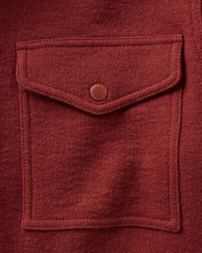 The Kenne Shirt Jacket in Canyon Cotton Wool Crepe