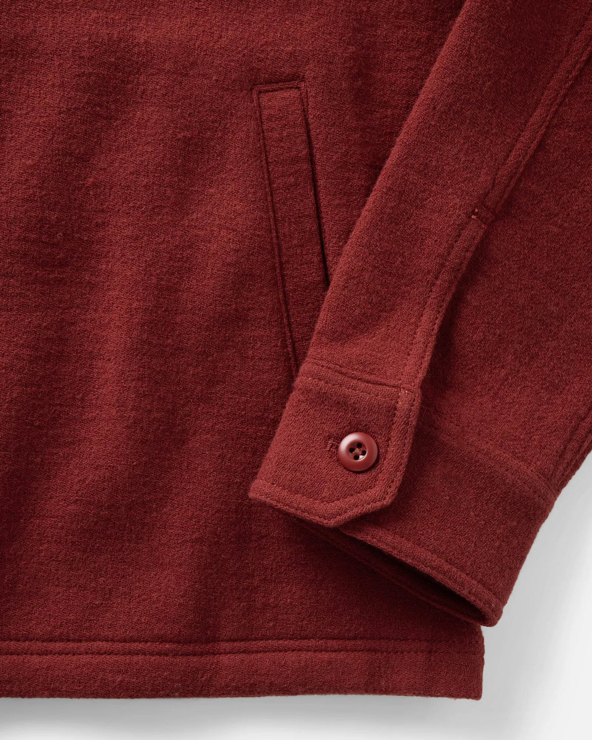 The Kenne Shirt Jacket in Canyon Cotton Wool Crepe