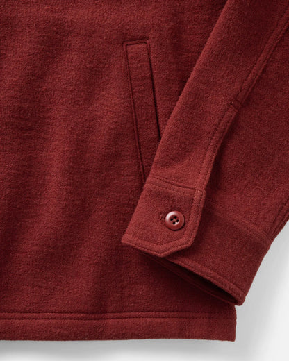 The Kenne Shirt Jacket in Canyon Cotton Wool Crepe