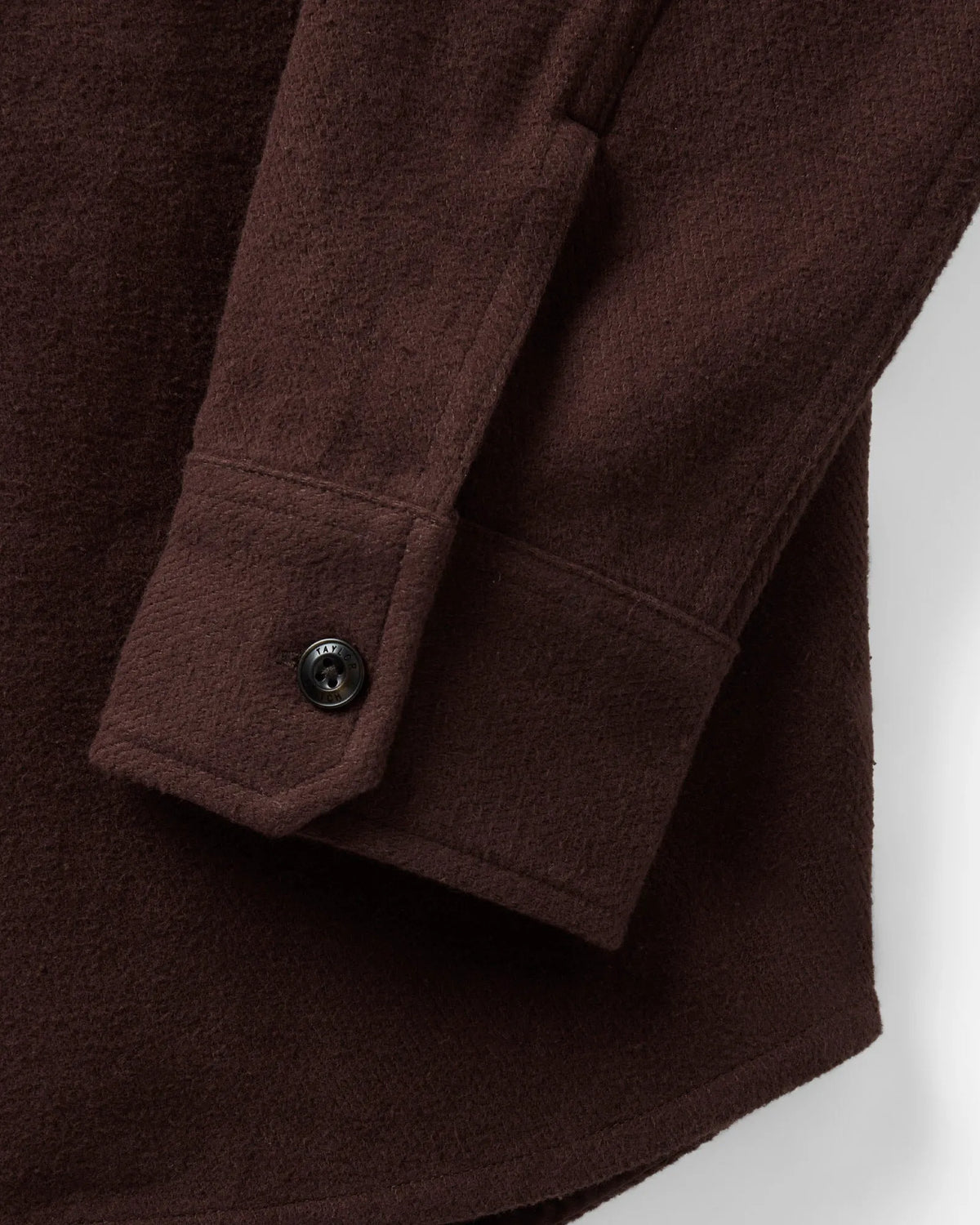 The Maritime Shirt Jacket in Burgundy Moleskin Twill