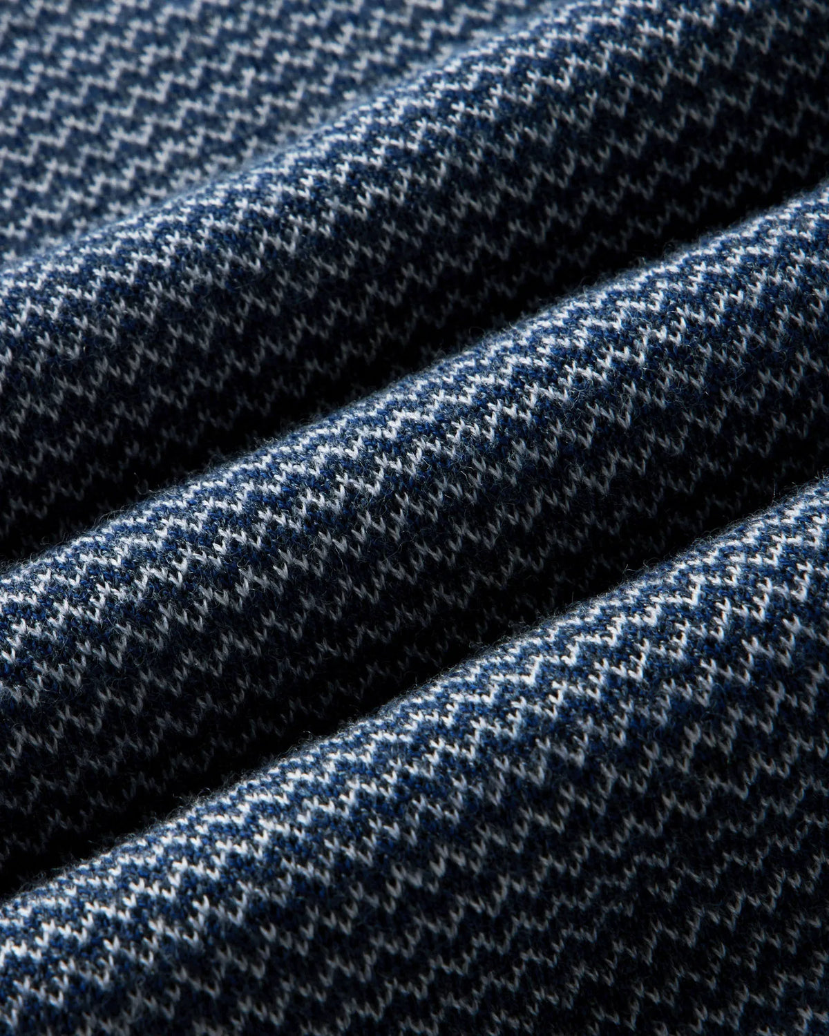 The Newton Sweater Polo in Navy Birdseye Merino