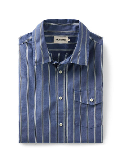 The Quincy Shirt in Bay Stripe
