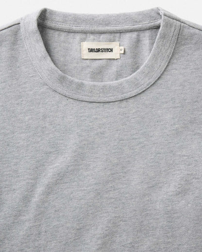 The Organic Cotton Shop Tee in Heather Grey