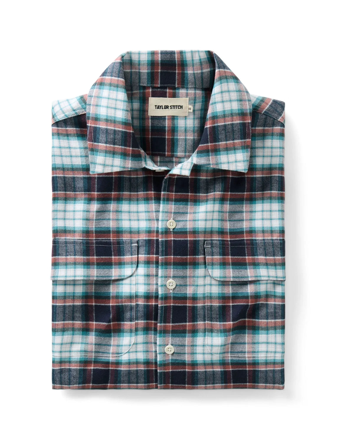 The Shore Shirt in Harbor Check Portuguese Flannel