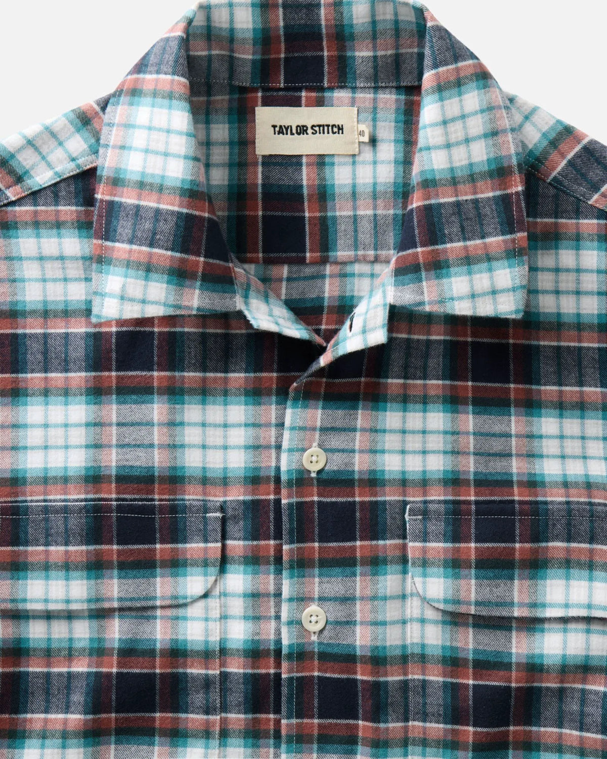 The Shore Shirt in Harbor Check Portuguese Flannel