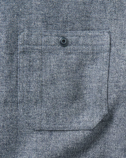 The Tiller Half Zip in Greyscale Hemp Jaspe