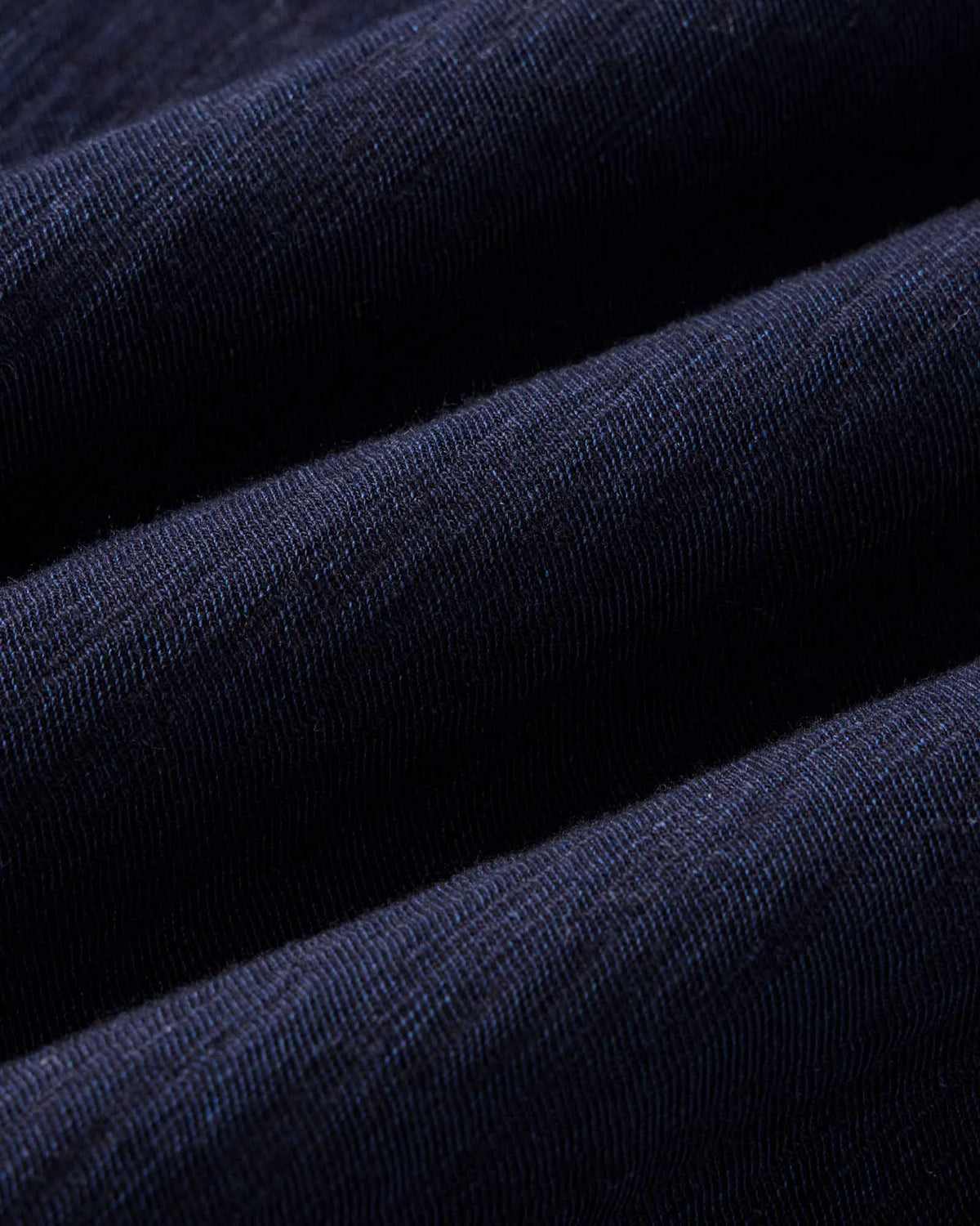 The Tiller Half Zip in Rinsed Indigo Slub