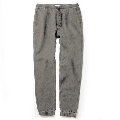 The Apres Pant in Charcoal Double Cloth ('21)