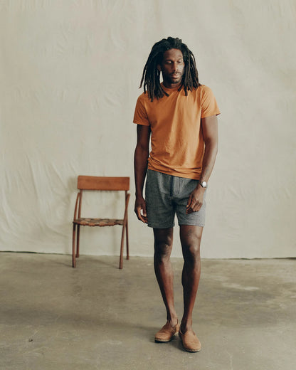 The Cotton Hemp Tee in Saffron