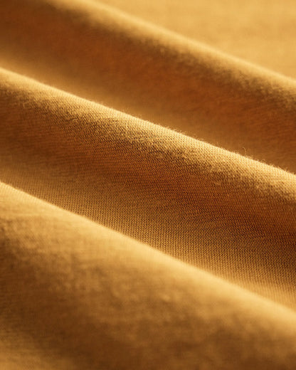 The Cotton Hemp Tee in Saffron