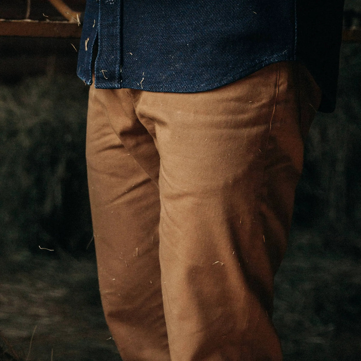 The Democratic All Day Pant in British Khaki Selvage