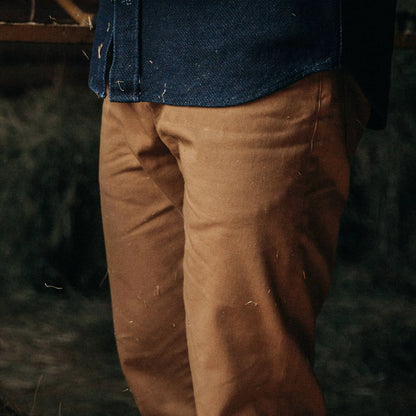 The Democratic All Day Pant in British Khaki Selvage