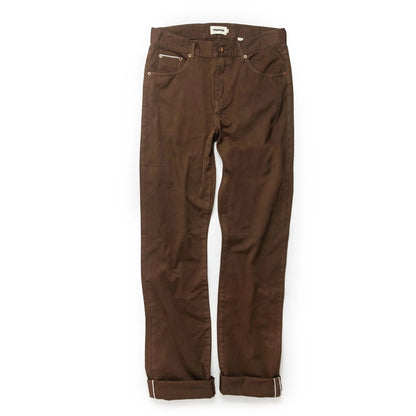 The Democratic All Day Pant in Espresso Selvage