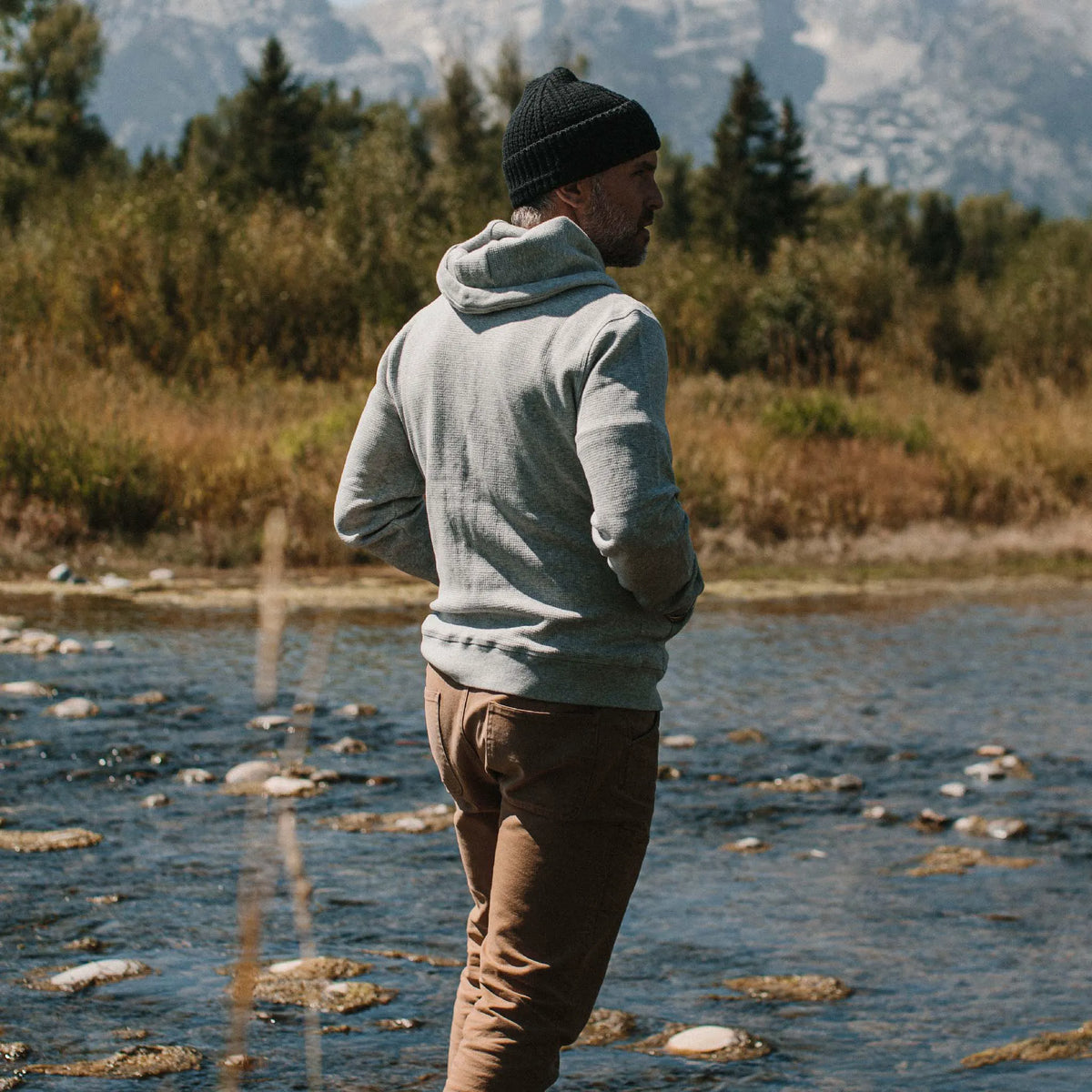 The Fillmore Hoodie in Ash Double Knit