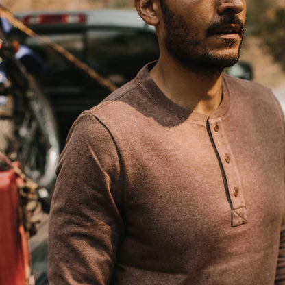 The Heavy Bag Henley in Timber