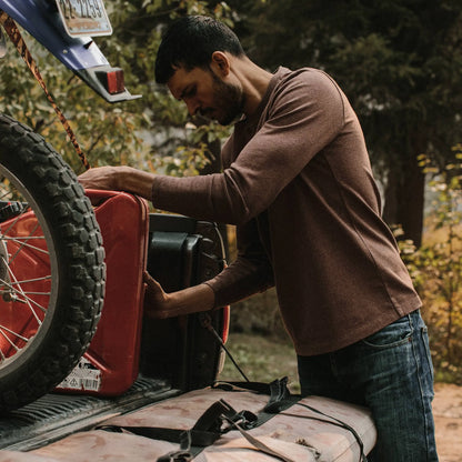 The Heavy Bag Henley in Timber