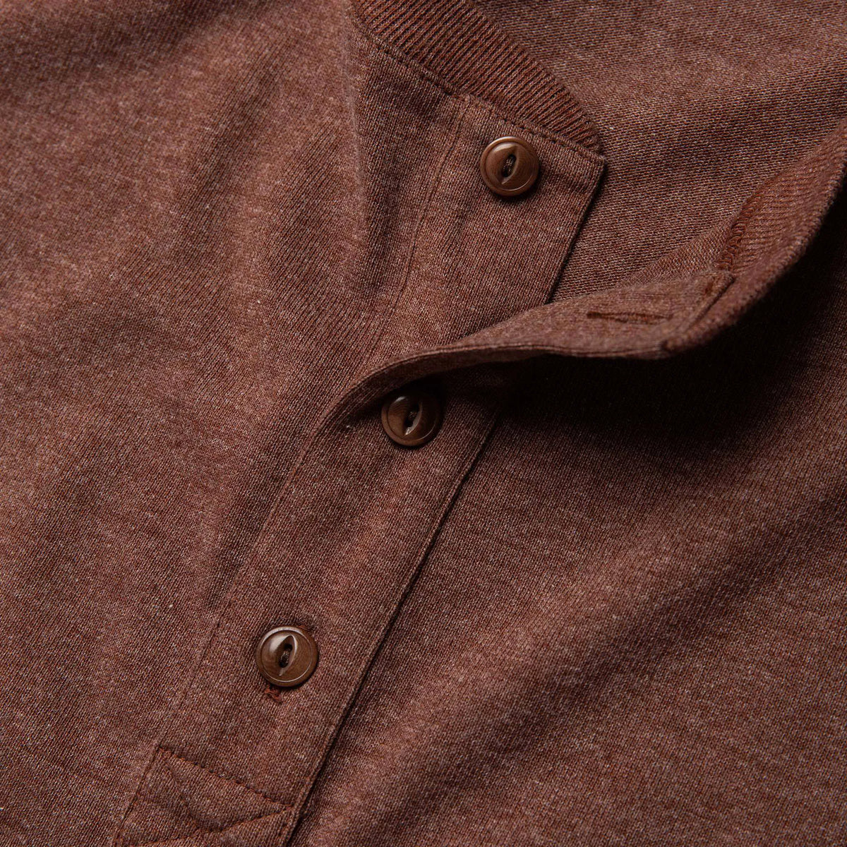 The Heavy Bag Henley in Timber