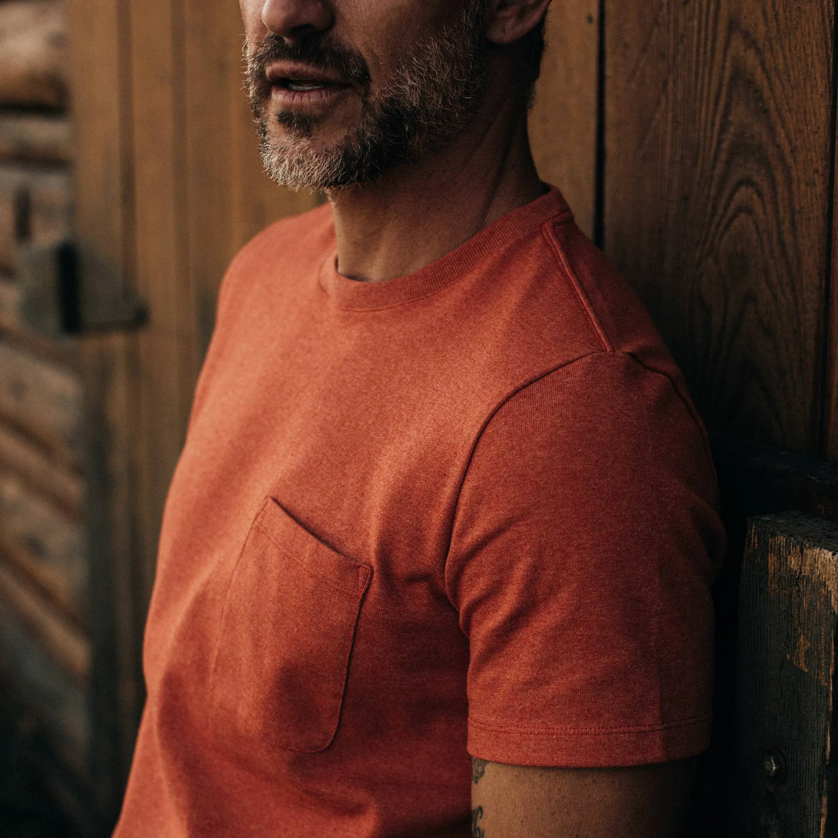The Heavy Bag Tee in Rust