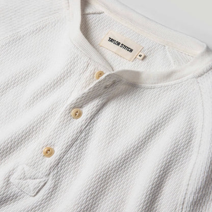 The Heavy Bag Waffle Henley in Natural