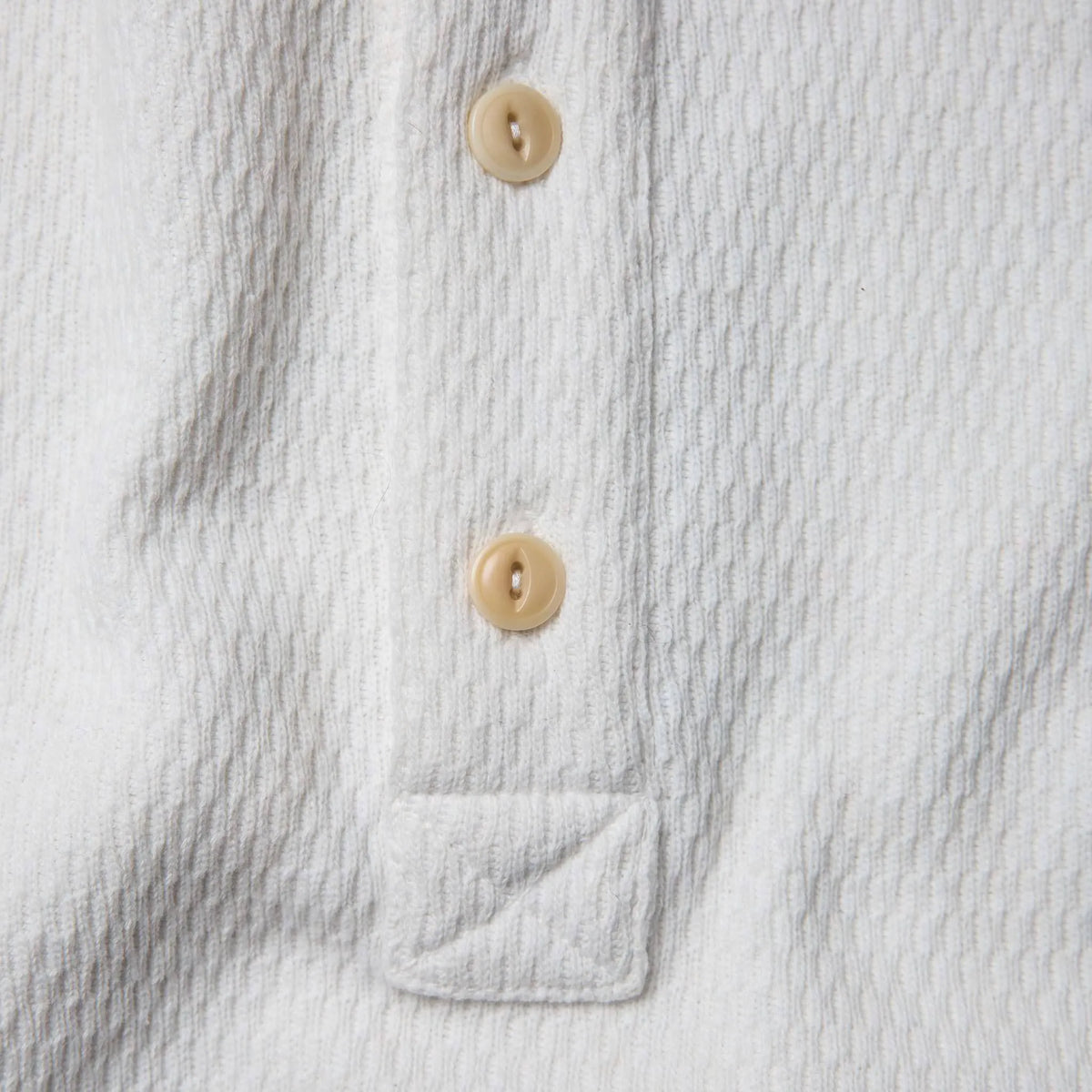 The Heavy Bag Waffle Henley in Natural