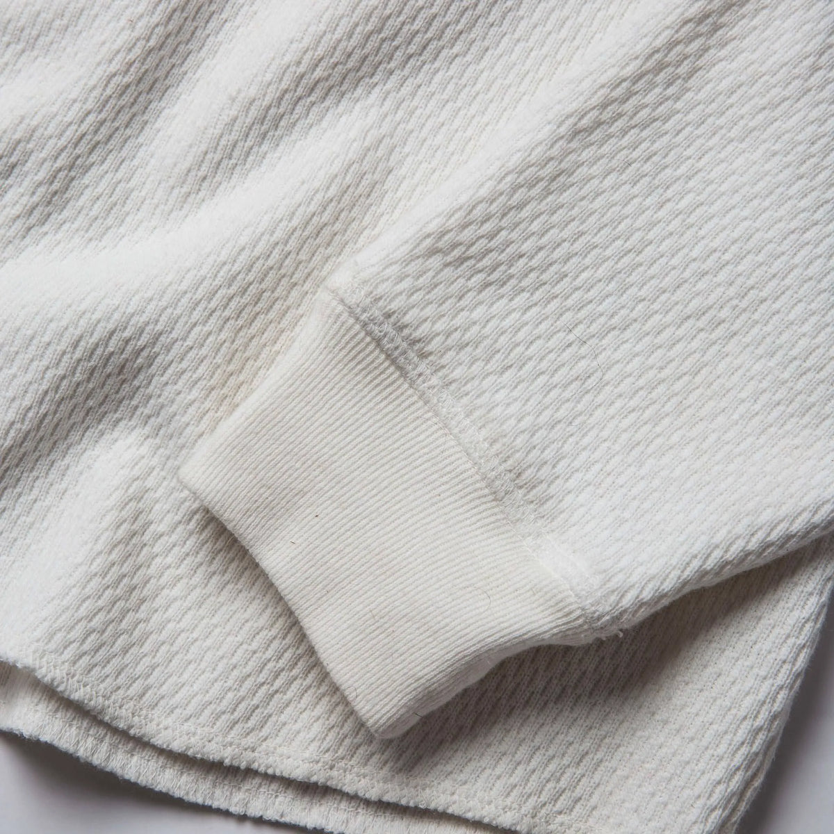 The Heavy Bag Waffle Henley in Natural