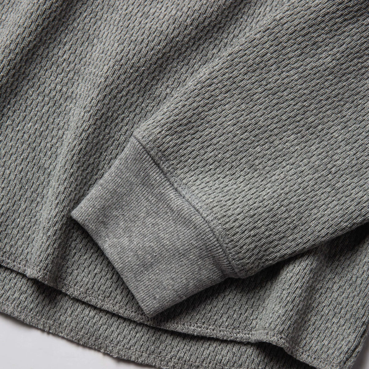 The Heavy Bag Waffle Crewneck in Aluminum