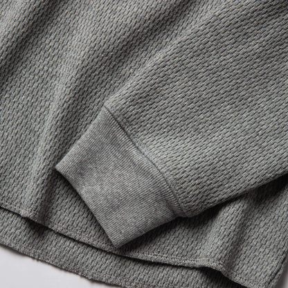 The Heavy Bag Waffle Crewneck in Aluminum