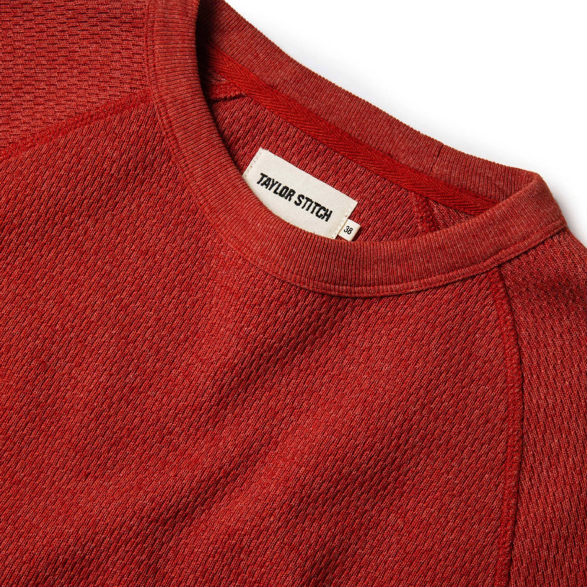 The Heavy Bag Waffle Crewneck in Engine