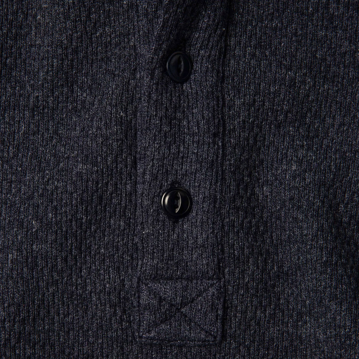 The Heavy Bag Waffle Henley in Navy