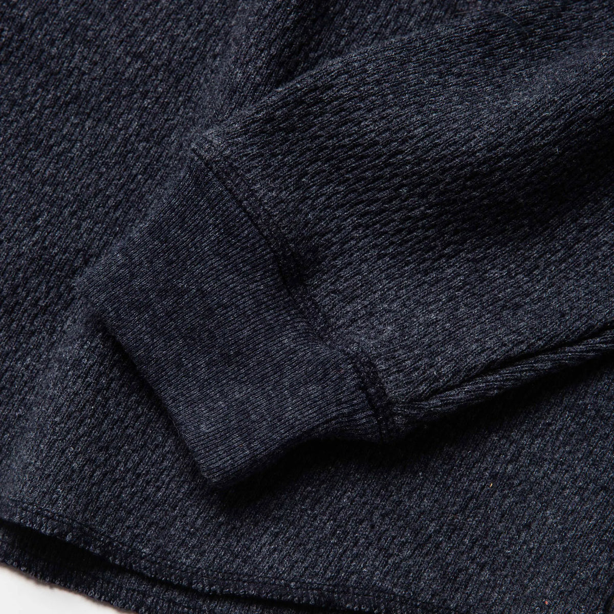 The Heavy Bag Waffle Henley in Navy