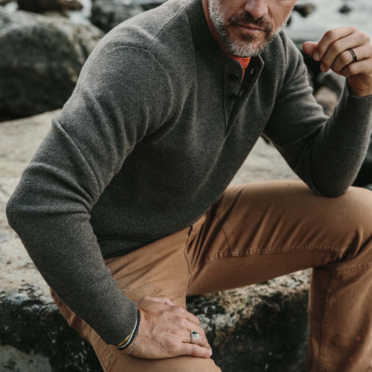 The Hudson Sweater in Walnut